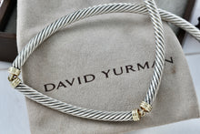 Load image into Gallery viewer, David Yurman 14K Gold &amp; Sterling Silver Cable Choker 15" Necklace
