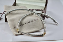 Load image into Gallery viewer, David Yurman 14K Gold &amp; Sterling Silver Cable Choker 15" Necklace

