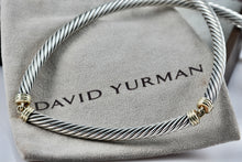 Load image into Gallery viewer, David Yurman 14K Gold &amp; Sterling Silver Cable Choker 15" Necklace

