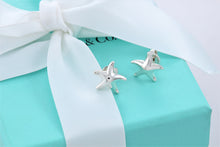 Load image into Gallery viewer, Tiffany &amp; Co. Elsa Peretti Sterling Silver Mini Starfish Stud Earrings
