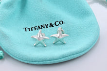 Load image into Gallery viewer, Tiffany &amp; Co. Elsa Peretti Sterling Silver Mini Starfish Stud Earrings
