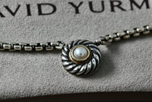 Load image into Gallery viewer, David Yurman Sterling Silver &amp; 14K Gold Pearl Cookie 16" Necklace
