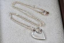 Load image into Gallery viewer, Gucci Sterling Silver "G" Heart Necklace

