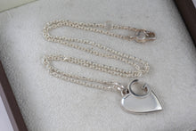 Load image into Gallery viewer, Gucci Sterling Silver "G" Heart Necklace
