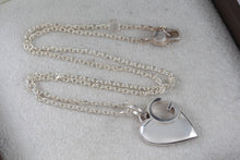 Load image into Gallery viewer, Gucci Sterling Silver "G" Heart Necklace
