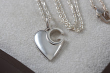 Load image into Gallery viewer, Gucci Sterling Silver "G" Heart Necklace
