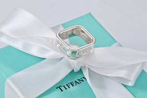 Tiffany & Co. Silver 1837 Square Band Ring