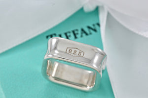 Tiffany & Co. Silver 1837 Square Band Ring