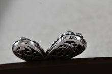 Load image into Gallery viewer, John Hardy Sterling Silver &amp; 14k Yellow Gold Cross 1.5" Pendant
