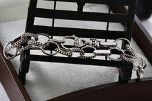 Load image into Gallery viewer, Lagos Womens Sterling Silver Signature Caviar Alternating Link 7.5" Bracelet
