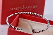 Load image into Gallery viewer, James Avery Sterling Silver Twist Hook Bangle Bracelet
