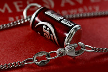 Load image into Gallery viewer, James Avery Sterling Silver Enamel Dr. Pepper Can Charm Pendant 17" Chain Necklace
