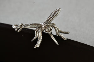 Sterling Silver Mosquito Bug Charm Pendant RARE