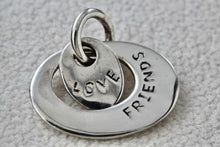 Load image into Gallery viewer, Sterling Silver Love Friends Charm Pendant
