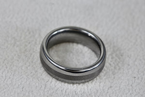 Tungsten Carbide Heavy Strong Quality Stripe Band Ring Size 3.5