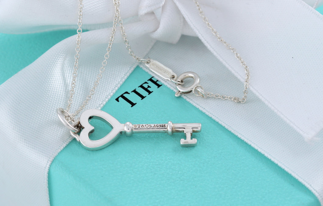 Tiffany & Co. Silver Small Heart Key 1