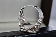 Load image into Gallery viewer, Sterling Silver State of Texas Heavy Duty Wide Band Ring Size 11.5
