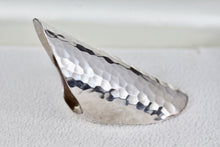 Load image into Gallery viewer, Sterling Silver Long Hammered Ring Size 7.5 Signed BL
