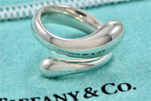 Load image into Gallery viewer, Tiffany &amp; Co. Elsa Peretti Silver Teardrop Open Band Ring
