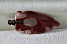 Load image into Gallery viewer, Native American Polished Red Agate Carved Arrowhead Pendant
