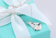 Load image into Gallery viewer, Tiffany &amp; Co. Silver Sailboat Pendant Necklace Vintage
