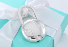 Load image into Gallery viewer, Tiffany &amp; Co. Silver Baseball Padlock Key Ring Keychain
