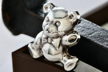 Load image into Gallery viewer, Sterling Silver Teddy Bear Brooch Pin
