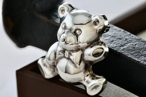 Sterling Silver Teddy Bear Brooch Pin