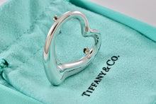 Load image into Gallery viewer, Tiffany &amp; Co. Elsa Peretti Silver Large 35mm Open Heart Brooch Pin
