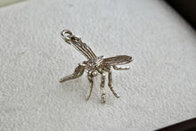 Load image into Gallery viewer, Sterling Silver Mosquito Bug Charm Pendant RARE
