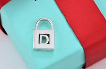 Load image into Gallery viewer, Tiffany &amp; Co. Silver Letter &quot;D&quot; Padlock Pendant
