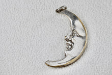 Load image into Gallery viewer, Sterling Silver Man In The Moon Charm Pendant
