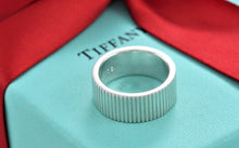 Load image into Gallery viewer, Tiffany &amp; Co. Silver Coin Edge Ring
