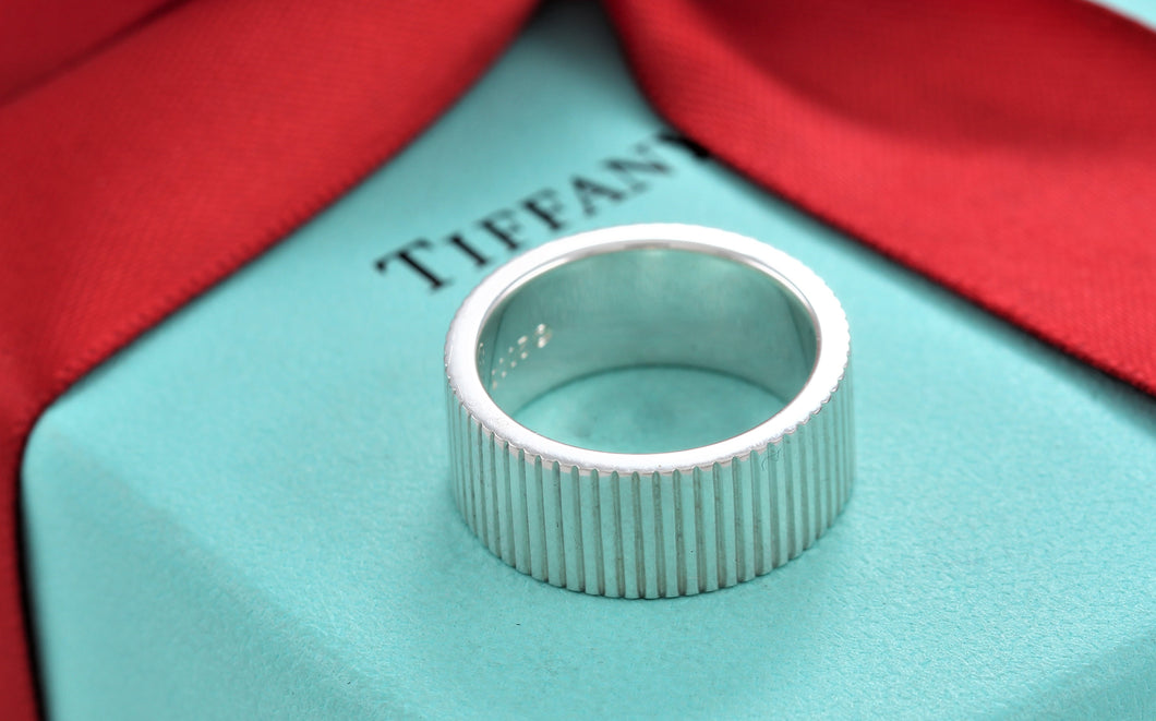 Tiffany & Co. Silver Coin Edge Ring
