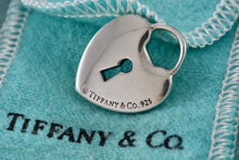 Load image into Gallery viewer, Tiffany &amp; Co. Silver Large Keyhole Heart Pendant
