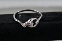 Load image into Gallery viewer, Sterling Silver Man in The Moon Shooting Star Stacking Ring Size 7

