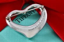 Load image into Gallery viewer, Tiffany &amp; Co. Elsa Peretti Silver Large 35mm Open Heart Brooch Pin
