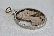 Load image into Gallery viewer, Handmade 1941 American Liberty Half Dollar Detailed Carved Pendant
