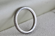 Load image into Gallery viewer, Sterling Silver Eternity Narrow CZ Diamonds Stacking Ring Size 7 Signed EJI
