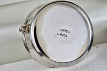 Load image into Gallery viewer, Vintage Silver Mexico ALPACA Mayan Indian Warrior Round Pill Box Trinket
