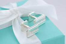 Load image into Gallery viewer, Tiffany &amp; Co. Atlas Silver Roman Numerals Cufflinks
