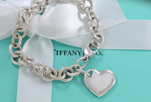 Load image into Gallery viewer, Tiffany &amp; Co. Silver Double Heart Stencil Charm Bracelet
