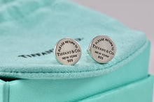 Load image into Gallery viewer, Return To Tiffany &amp; Co. Silver Small Round Circle Mini Stud Earrings
