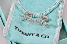 Load image into Gallery viewer, Tiffany &amp; Co. Platinum Diamond Ribbon Stud Earrings
