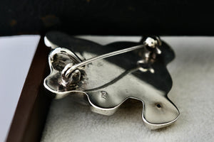 Sterling Silver Teddy Bear Brooch Pin