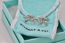 Load image into Gallery viewer, Tiffany &amp; Co. Platinum Diamond Ribbon Stud Earrings
