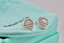 Load image into Gallery viewer, Return To Tiffany &amp; Co. Silver Small Round Circle Mini Stud Earrings
