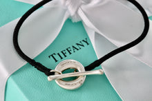 Load image into Gallery viewer, Tiffany &amp; Co. Elsa Peretti Sevillana Silver Silk Cord Toggle 6.75&quot; Bracelet
