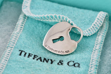 Load image into Gallery viewer, Tiffany &amp; Co. Silver Large Keyhole Heart Pendant
