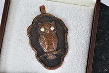 Load image into Gallery viewer, Bell Trading Post Copper Owl Pendant
